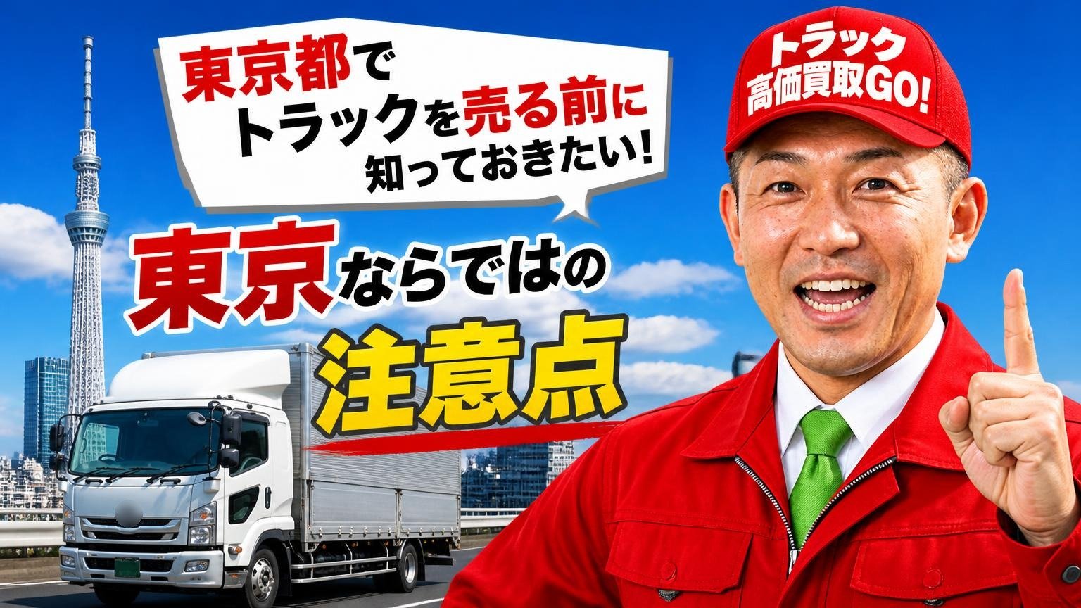 東京都でトラックを売る前に知っておきたい「東京ならでは」の注意点