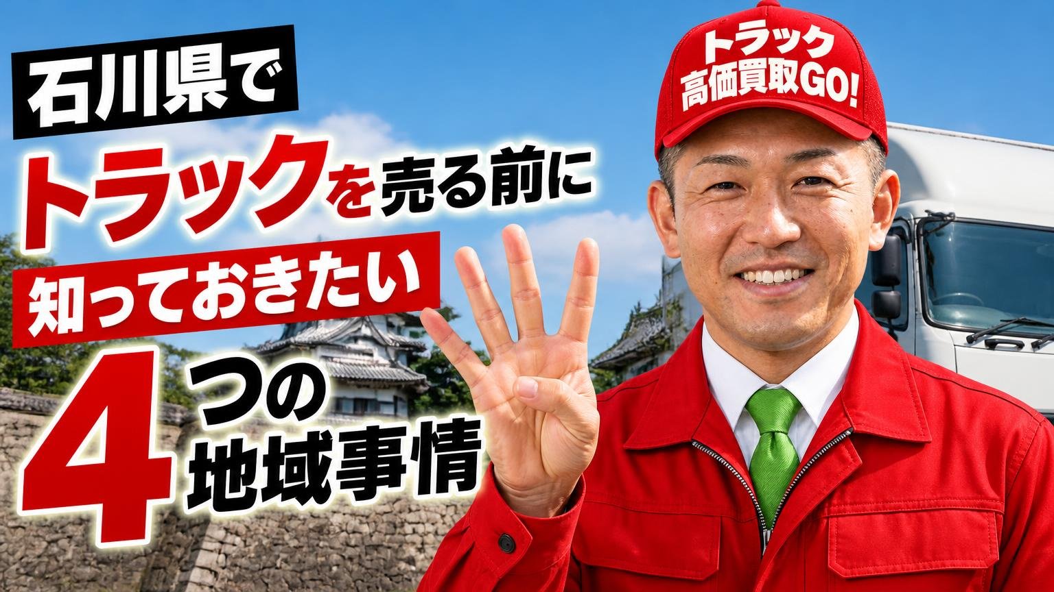 石川県でトラックを売る前に知っておきたい4つの地域事情