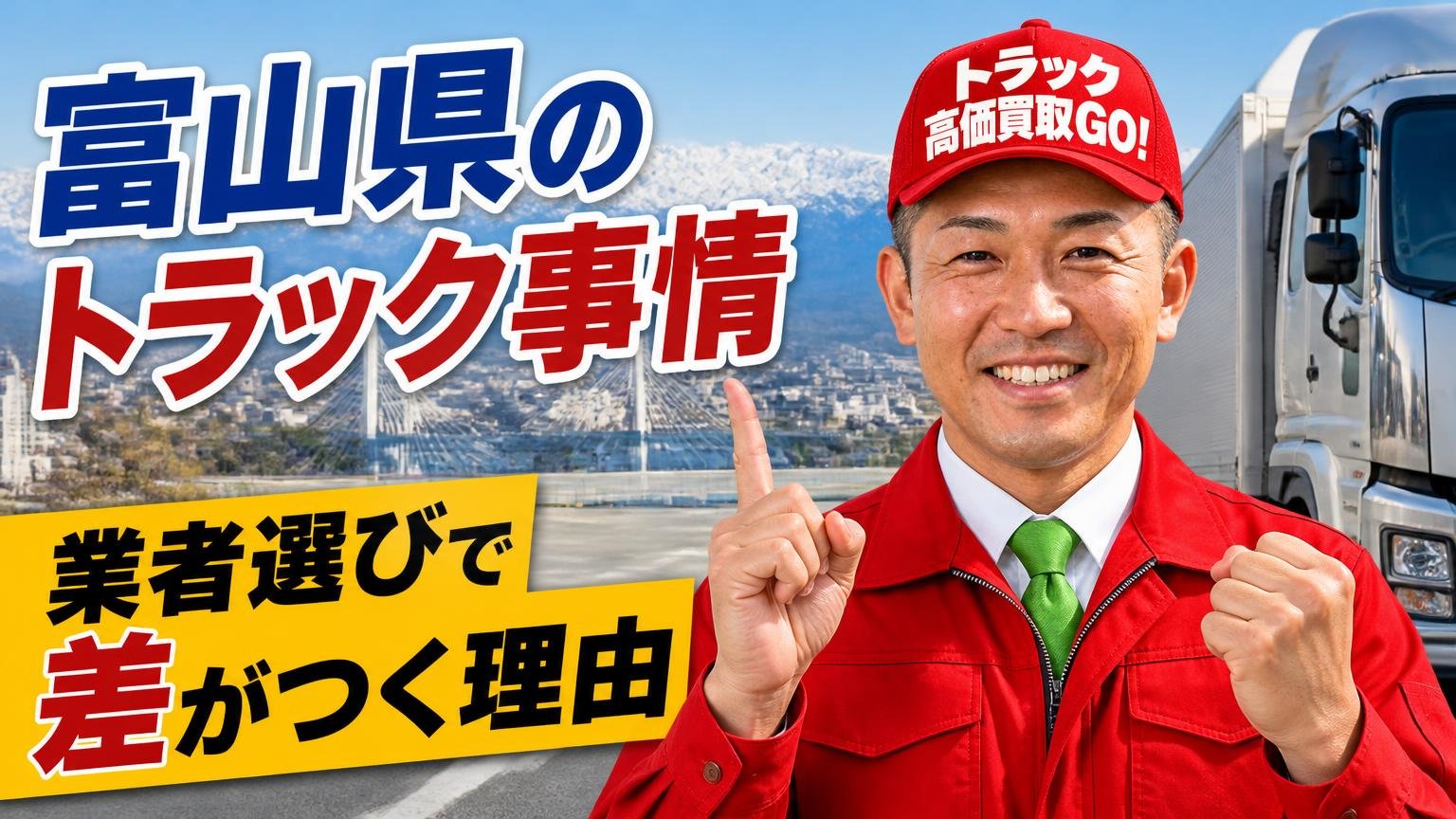 富山県のトラック事情と、業者選びで差がつく理由