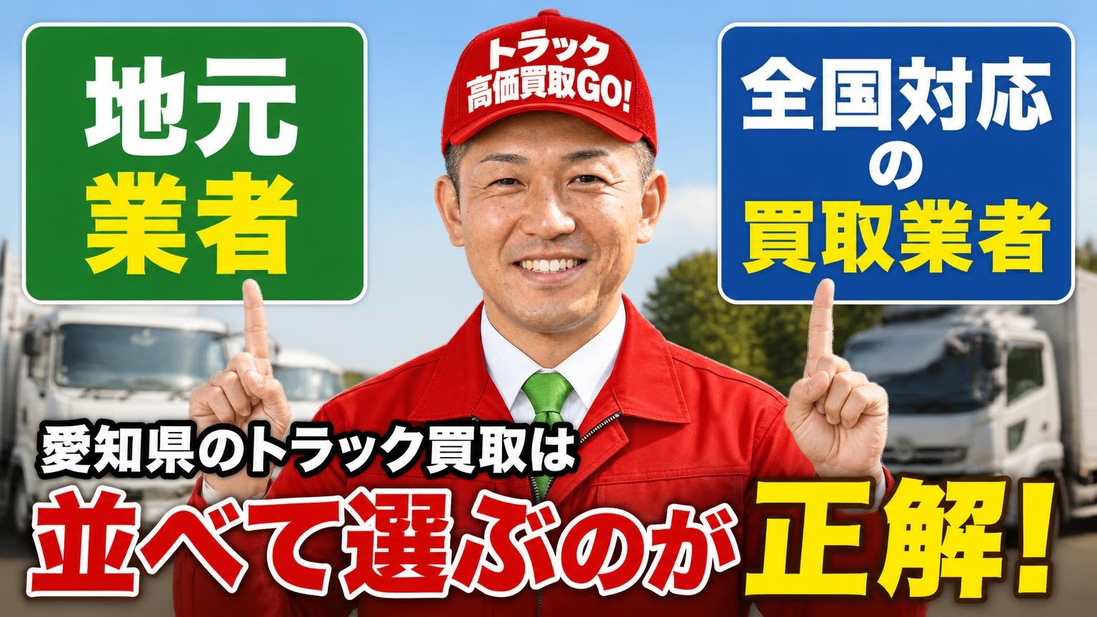 愛知県のトラック買取は「地元業者」と「全国対応の買取業者」を並べて選ぶのが正解
