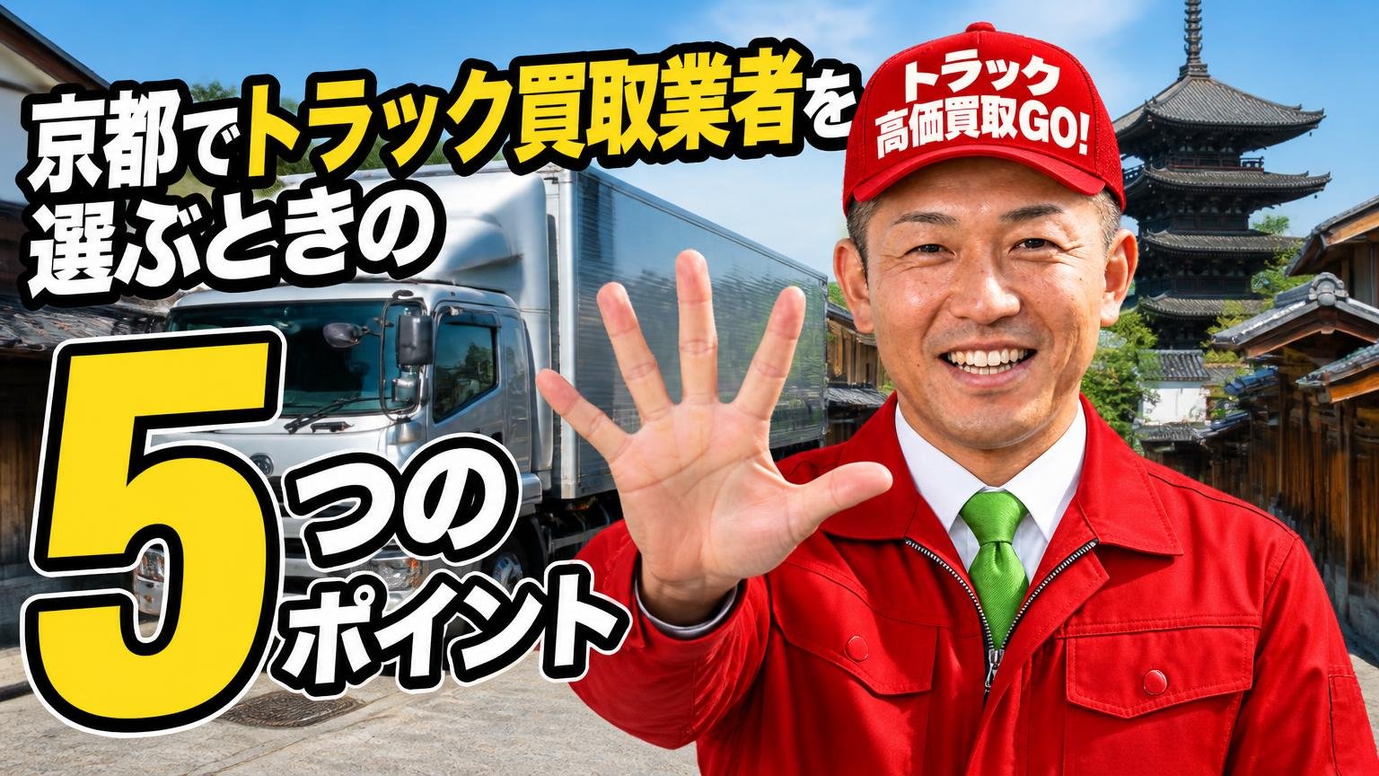 京都でトラック買取業者を選ぶときの5つのポイント