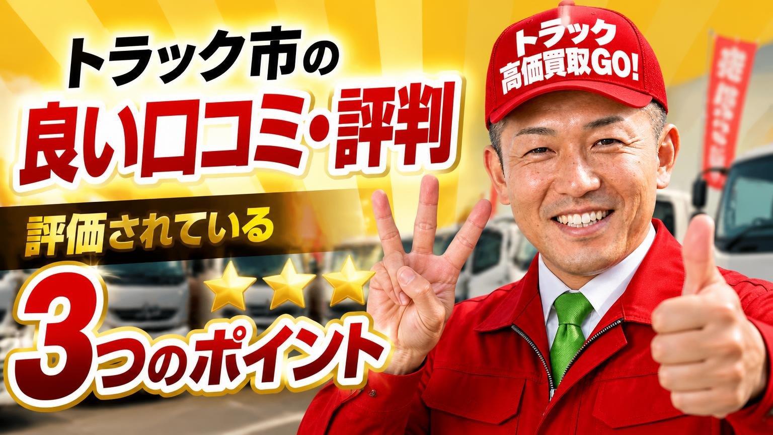 トラック市の良い口コミ・評判|評価されている3つのポイント