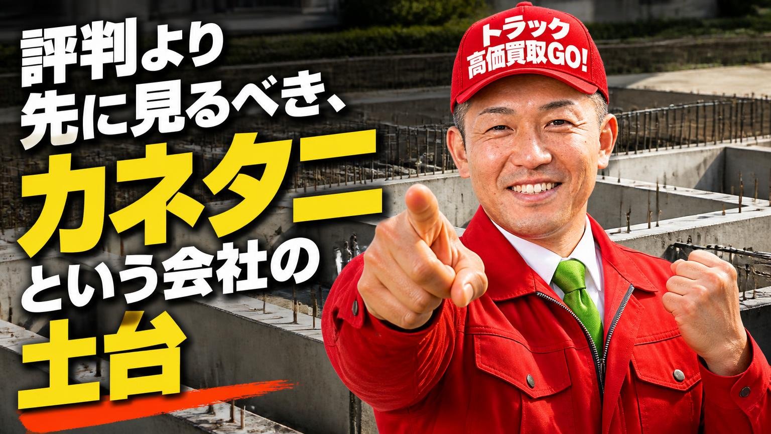 評判より先に見るべき、カネタニという会社の土台