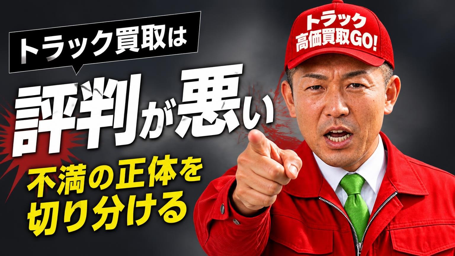 「トラック買取の評判が悪い」と言われる不満の正体を切り分ける