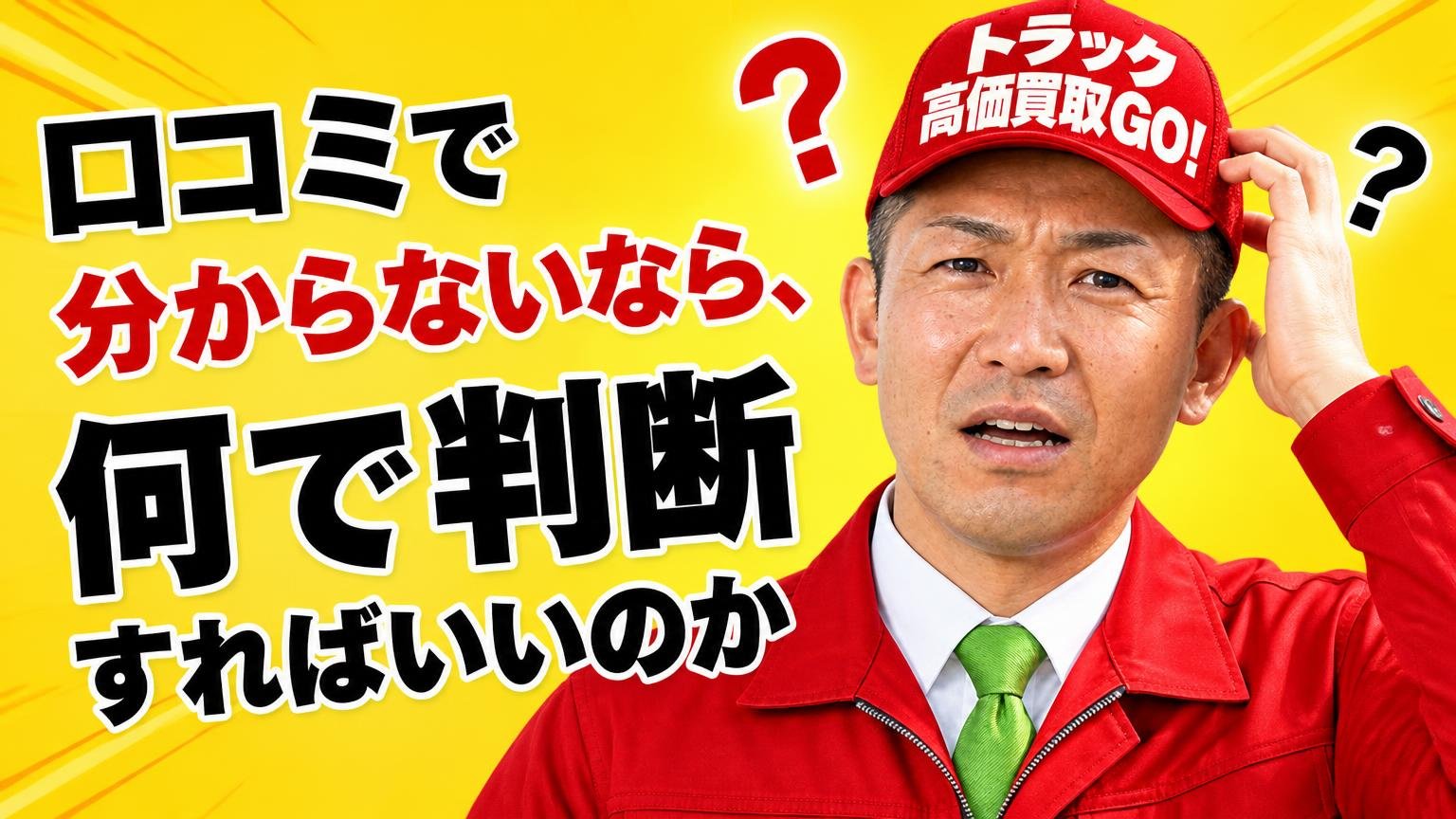 口コミで分からないなら、何で判断すればいいのか