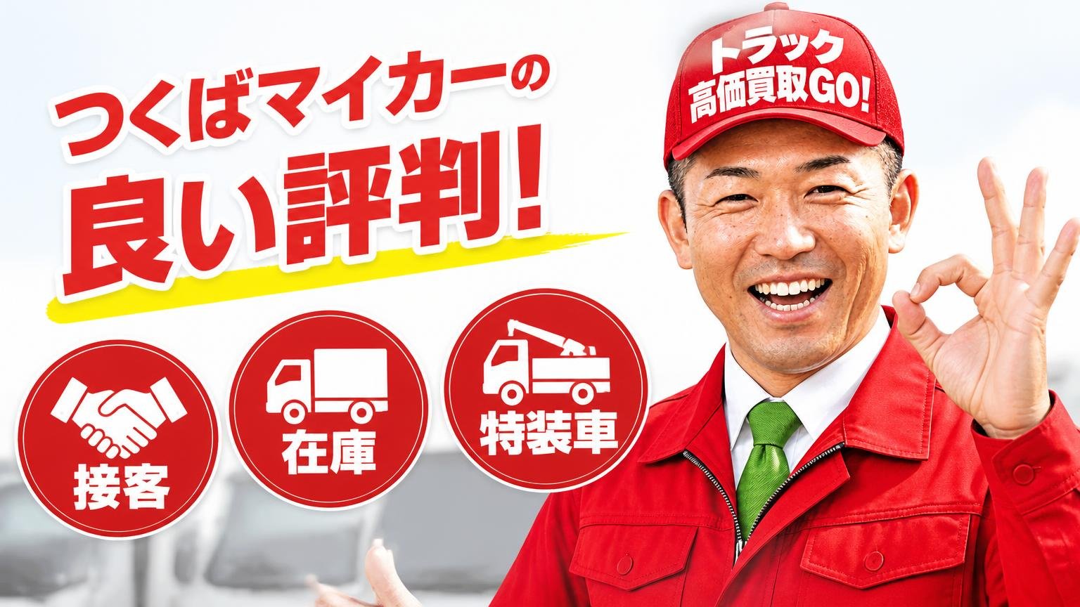 つくばマイカーの良い評判:接客・在庫・特装車の3つに集中していた