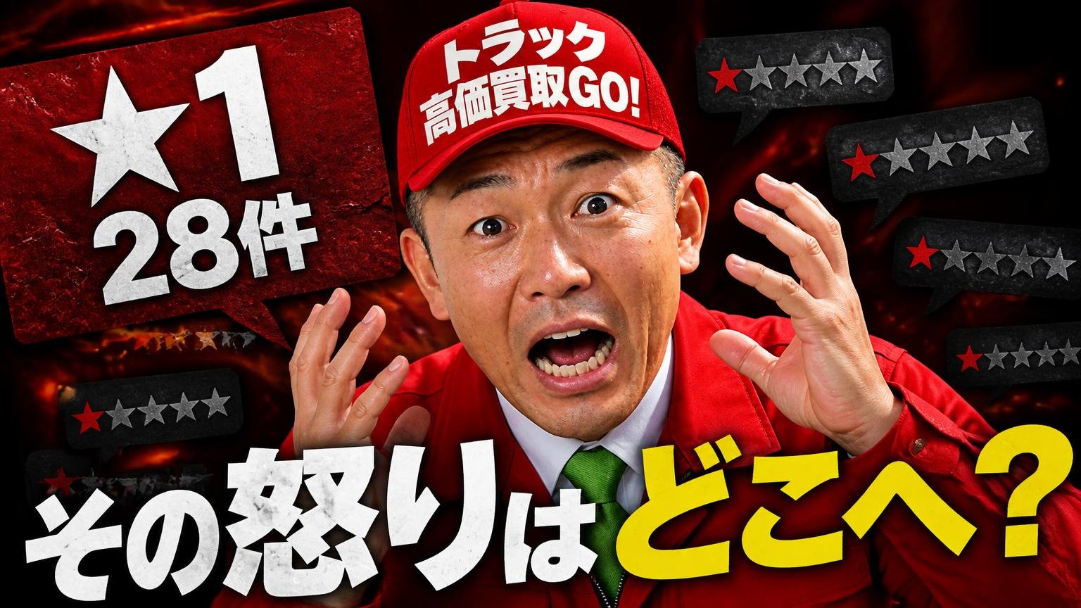 悪い評判の中身|★1が28件、その怒りはどこに向いているのか