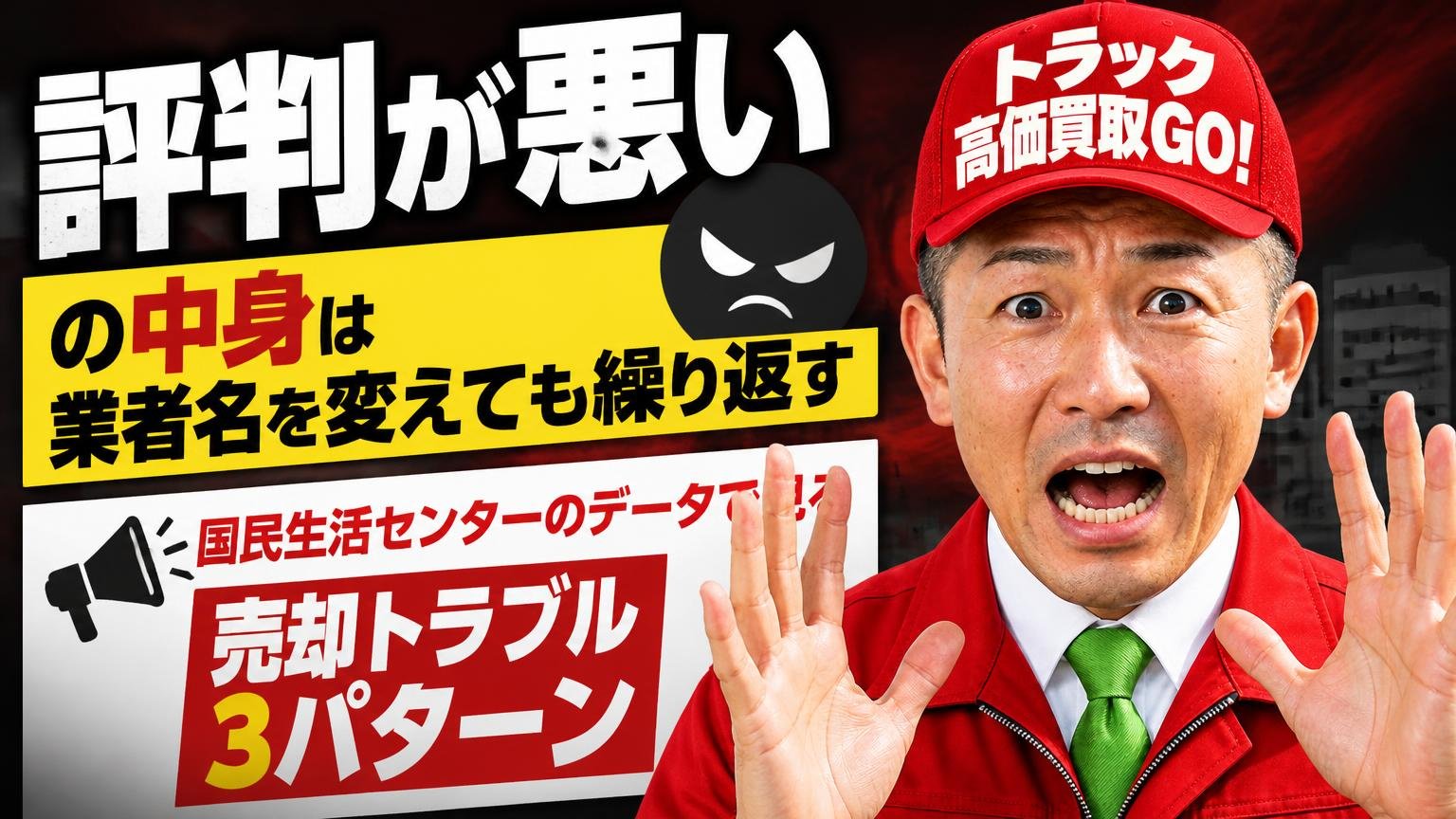 「評判が悪い」の中身は業者名を変えても繰り返す｜国民生活センターのデータで見る売却トラブル3パターン