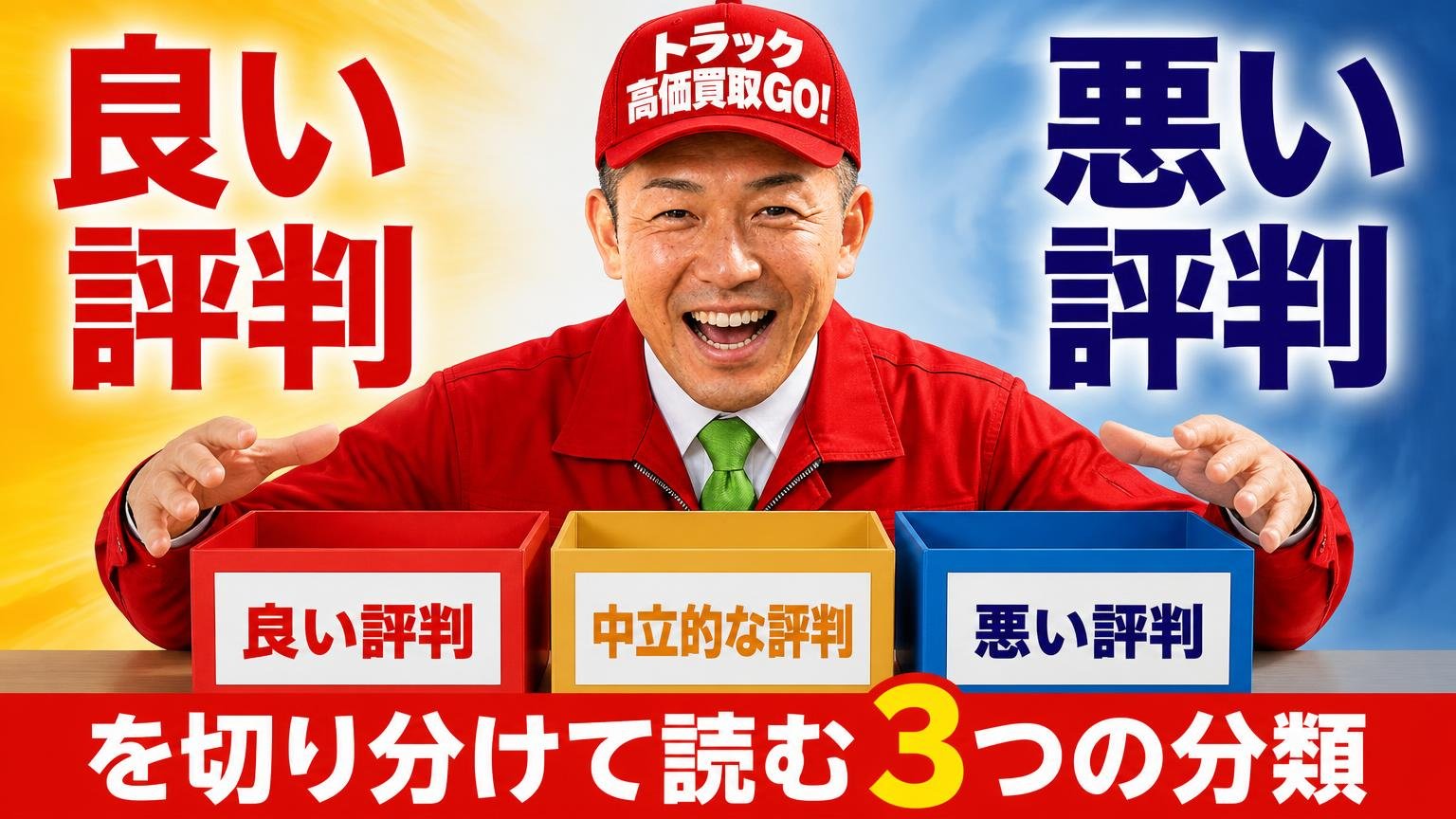 良い評判・悪い評判を切り分けて読む3つの分類