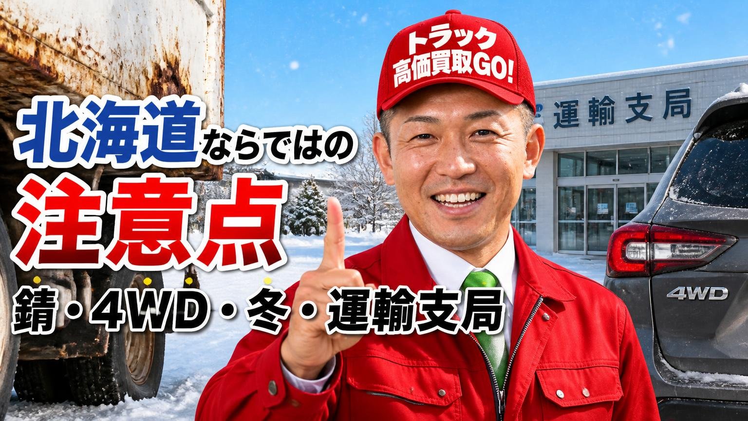 北海道ならではの注意点|錆・4WD・冬・運輸支局
