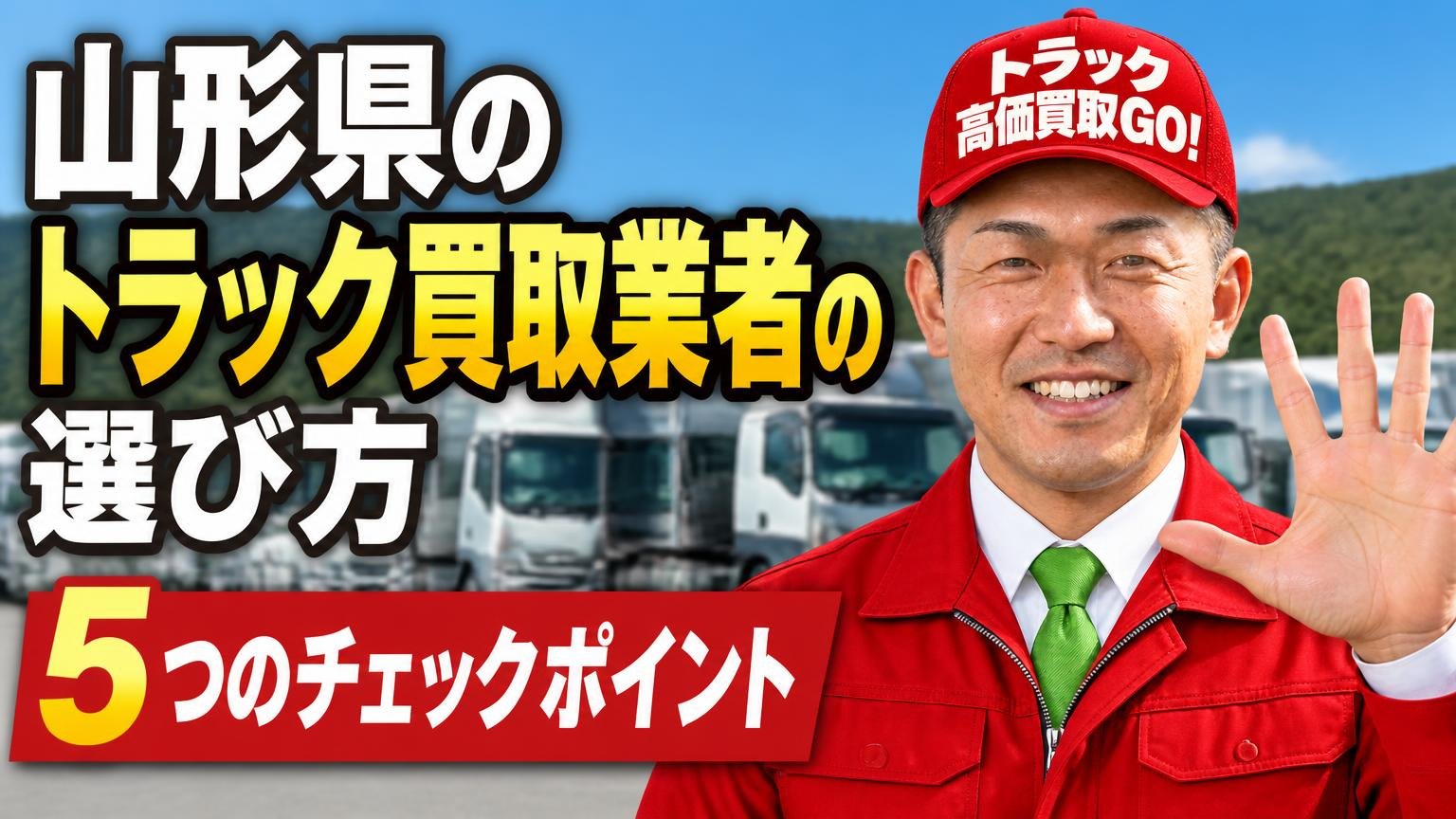 山形県のトラック買取業者の選び方|5つのチェックポイント