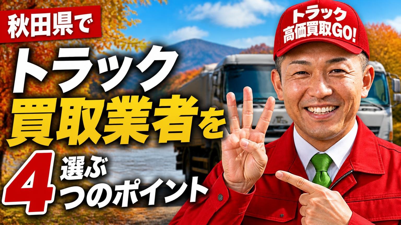 秋田県でトラック買取業者を選ぶ4つのポイント