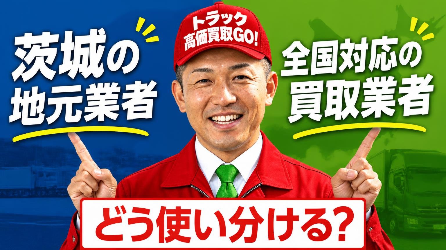 茨城の地元業者と全国対応の買取業者はどう使い分ける?