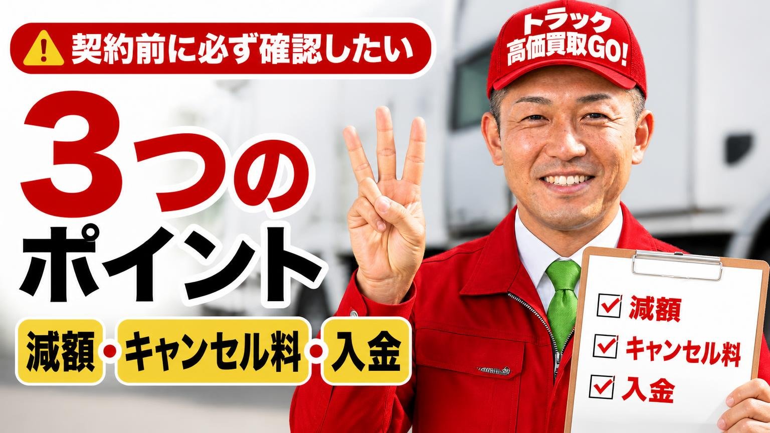 契約前に必ず確認したい「減額・キャンセル料・入金」の3つ