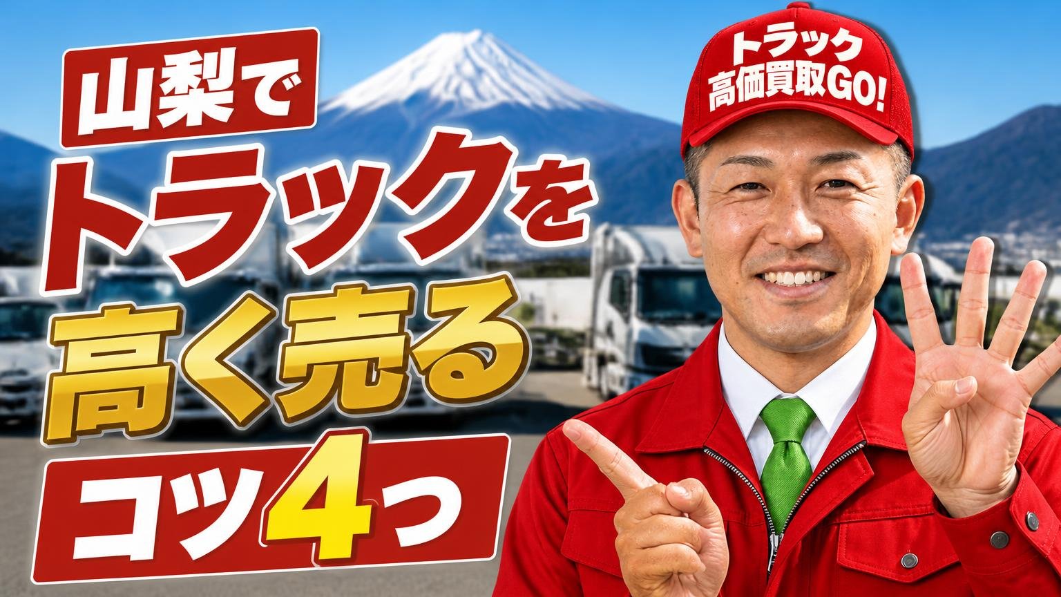 山梨でトラックを高く売るコツ4つ