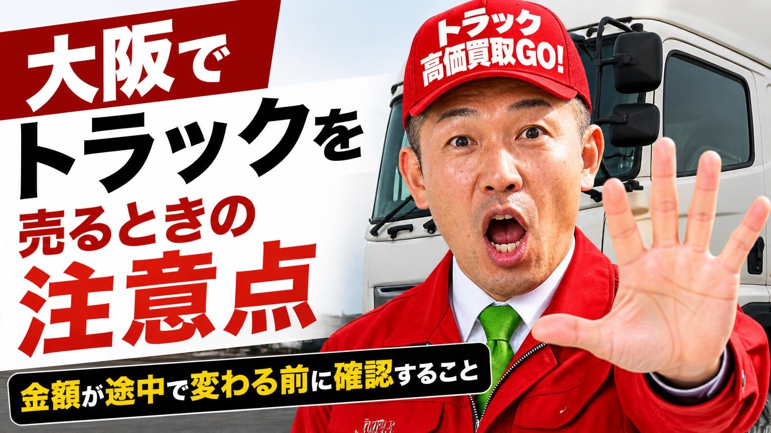大阪でトラックを売るときの注意点|金額が途中で変わる前に確認すること