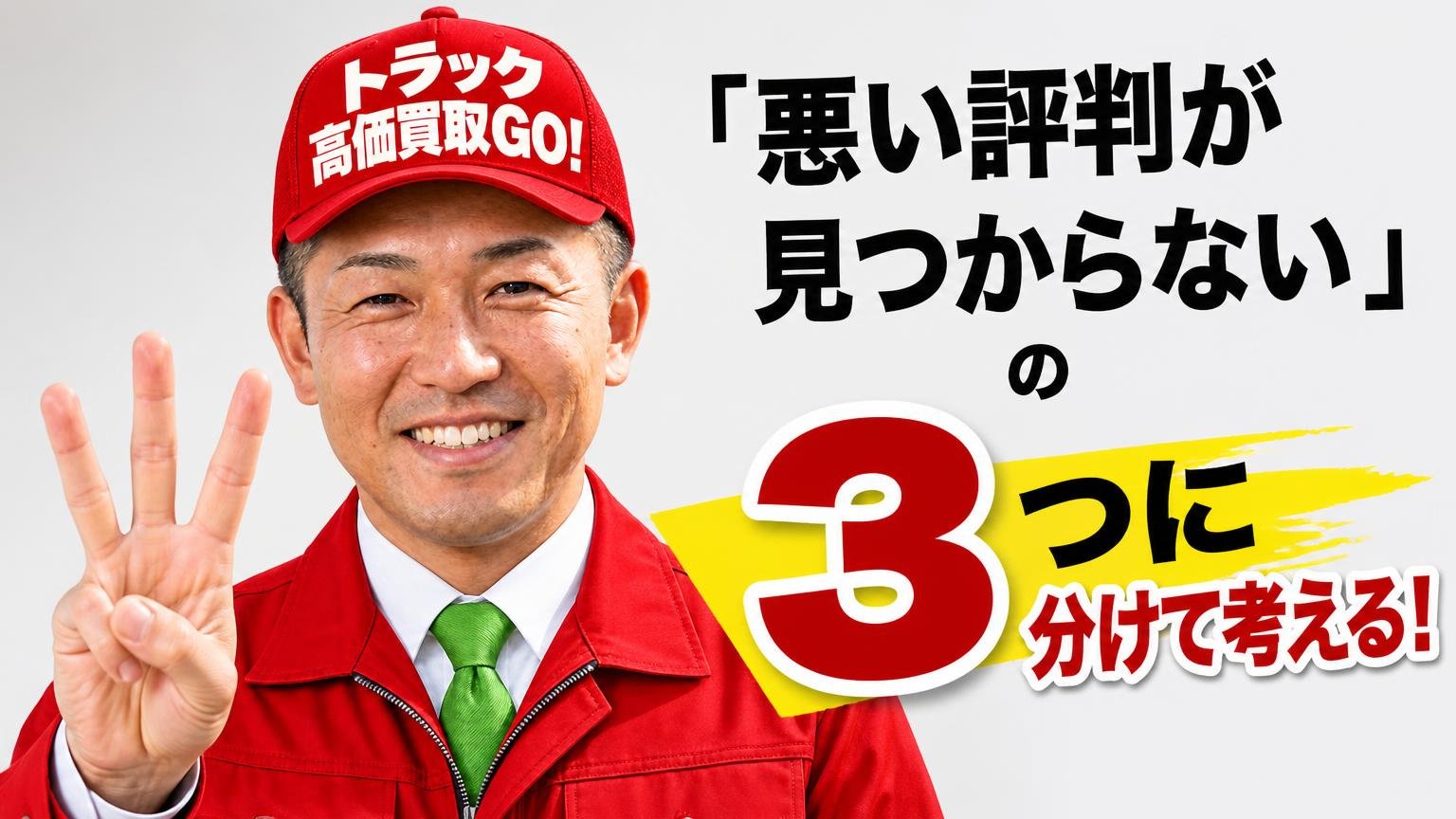 「悪い評判が見つからない」の意味を、3つに分けて考える