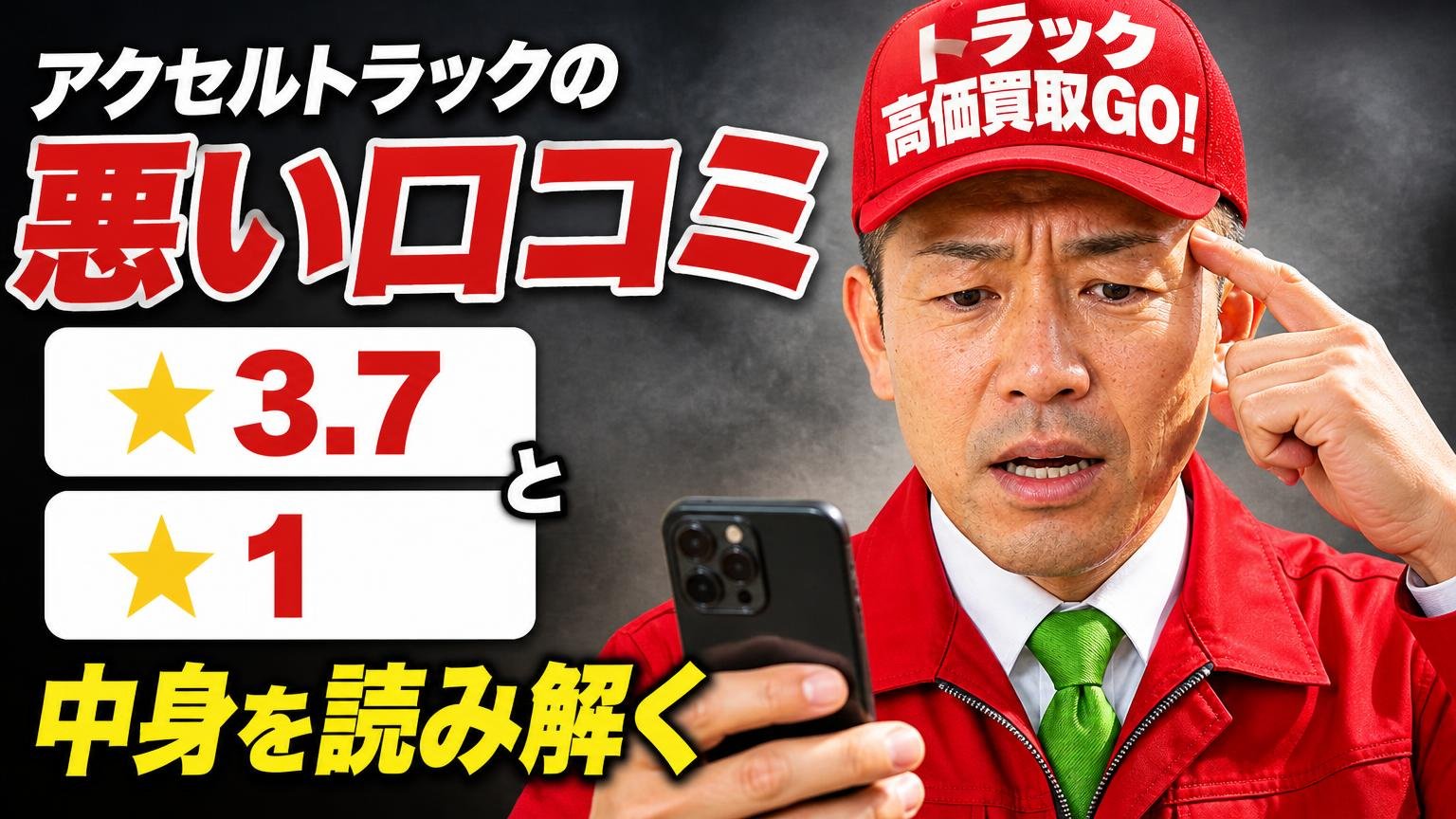 アクセルトラックの悪い口コミ|★3.7と★1の中身を読み解く