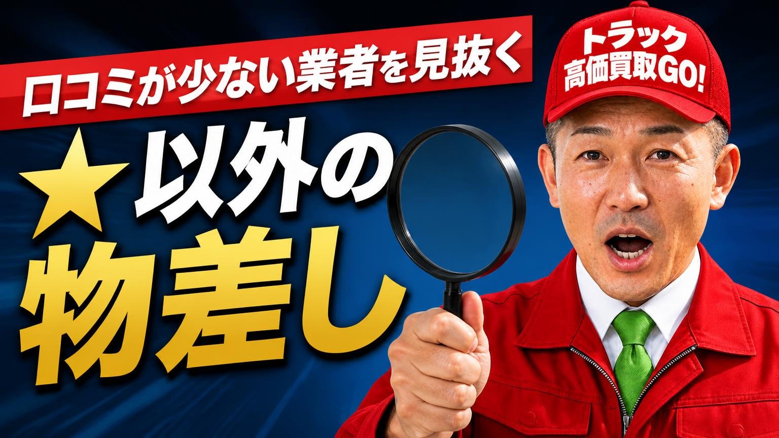 口コミが少ない業者を見抜く「★以外の物差し」