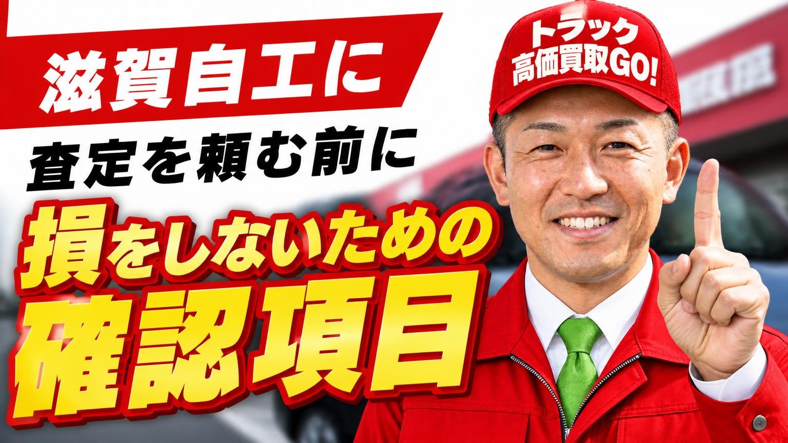 滋賀自工に査定を頼む前に。損をしないための確認項目