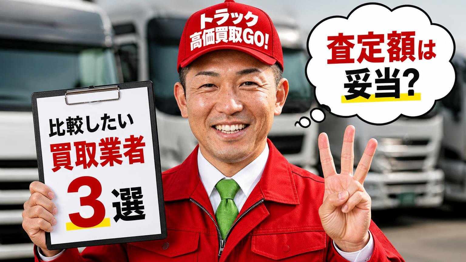 トラックセル・トミダの査定額が妥当か確かめたい人が、比較相手に選んでいる買取業者3選