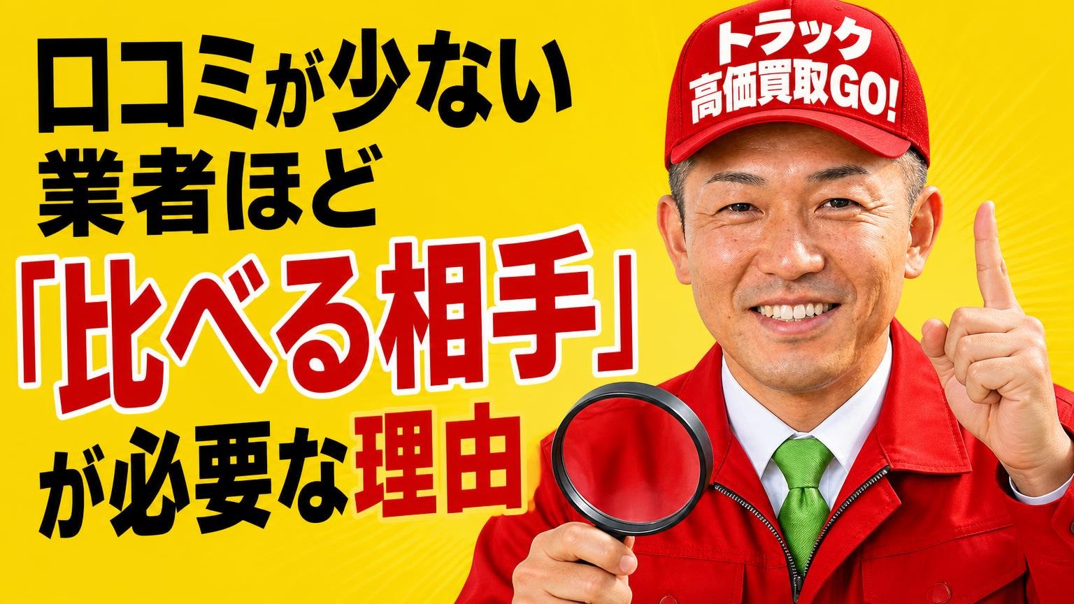 口コミが少ない業者ほど「比べる相手」が必要な理由