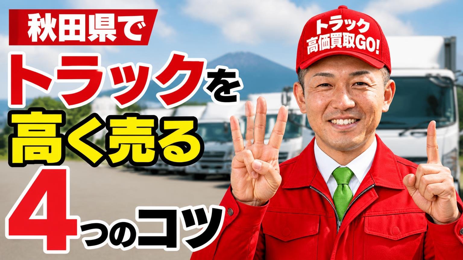 秋田県でトラックを高く売る4つのコツ