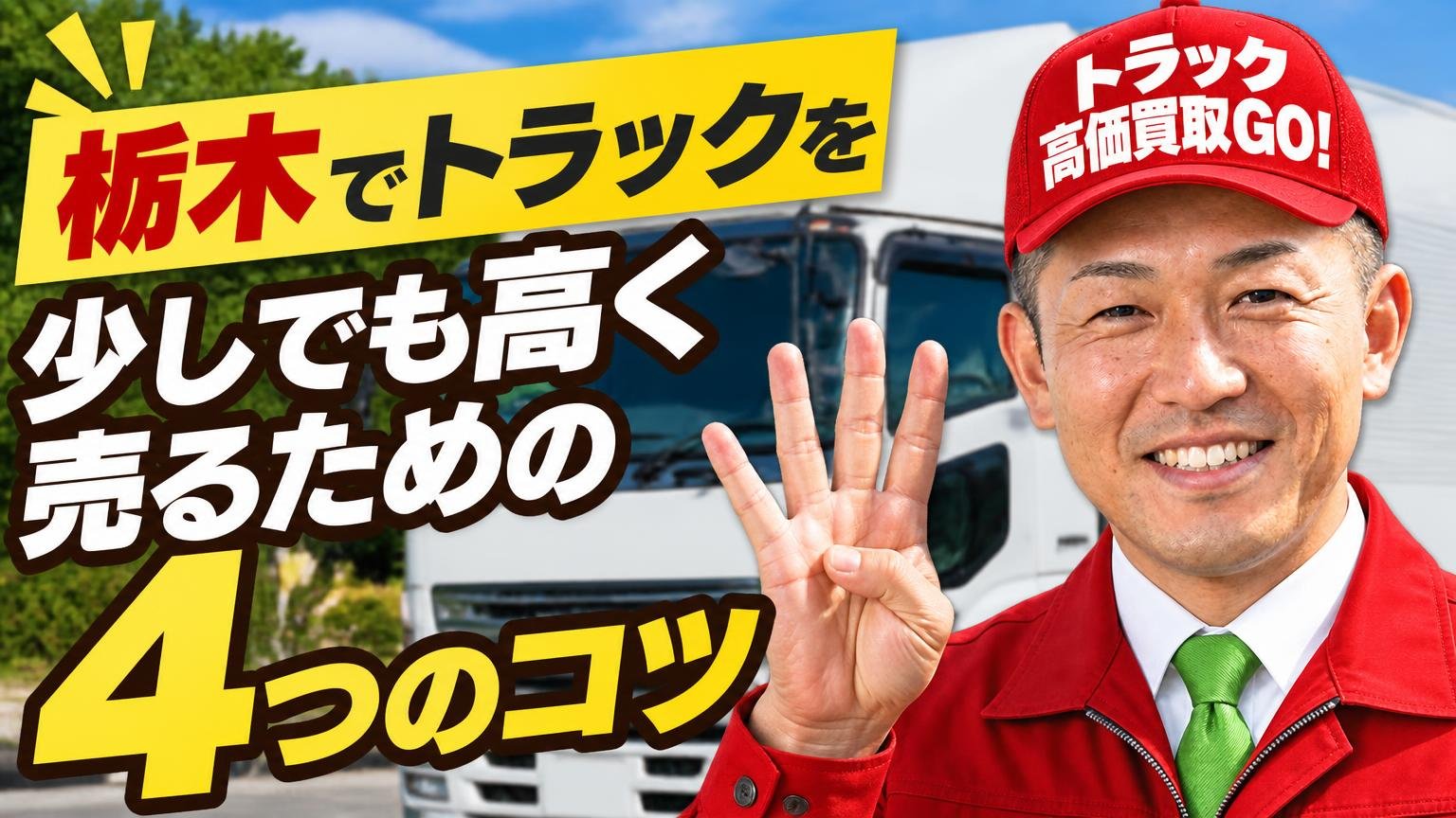 栃木でトラックを少しでも高く売るための4つのコツ