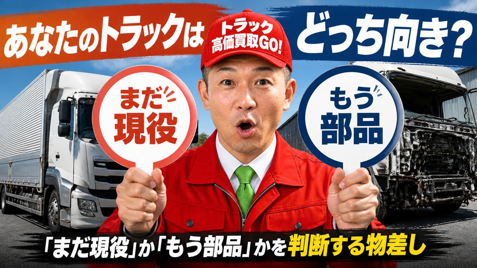 あなたのトラックはどっち向き?|「まだ現役」か「もう部品」かを判断する物差し