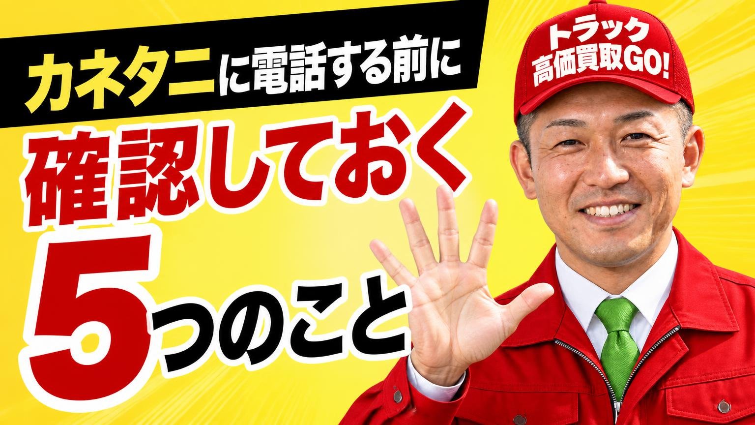 カネタニに電話する前に確認しておく5つのこと