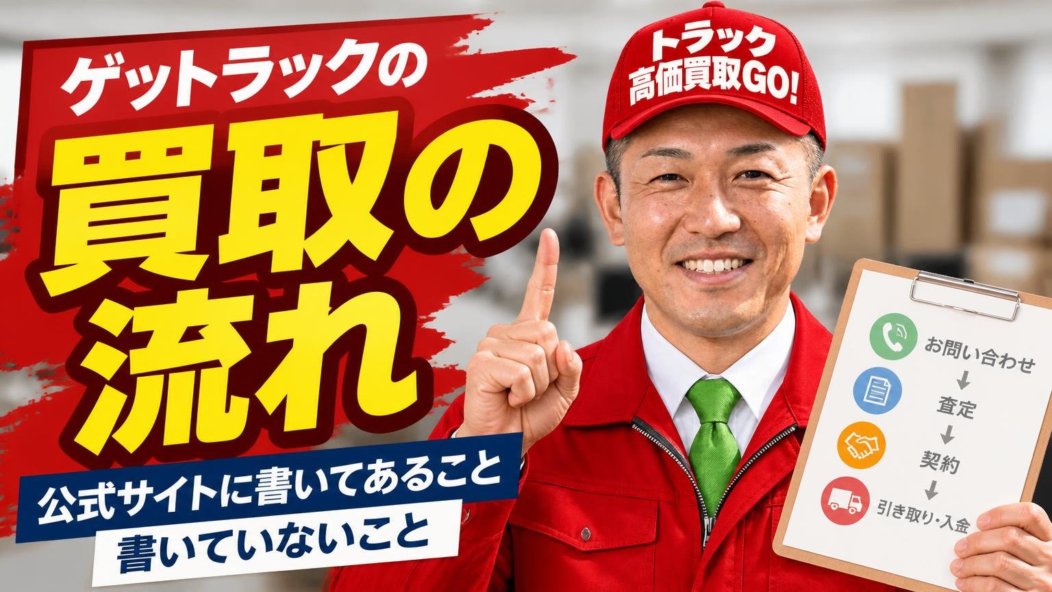 ゲットラックの買取の流れ｜公式サイトに書いてあること・書いていないこと
