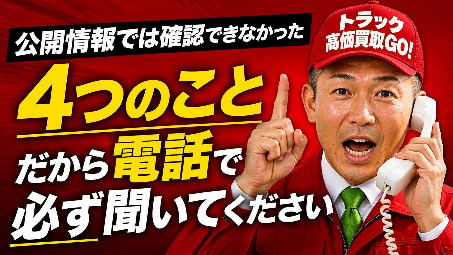 公開情報では確認できなかった4つのこと｜だから電話で必ず聞いてください