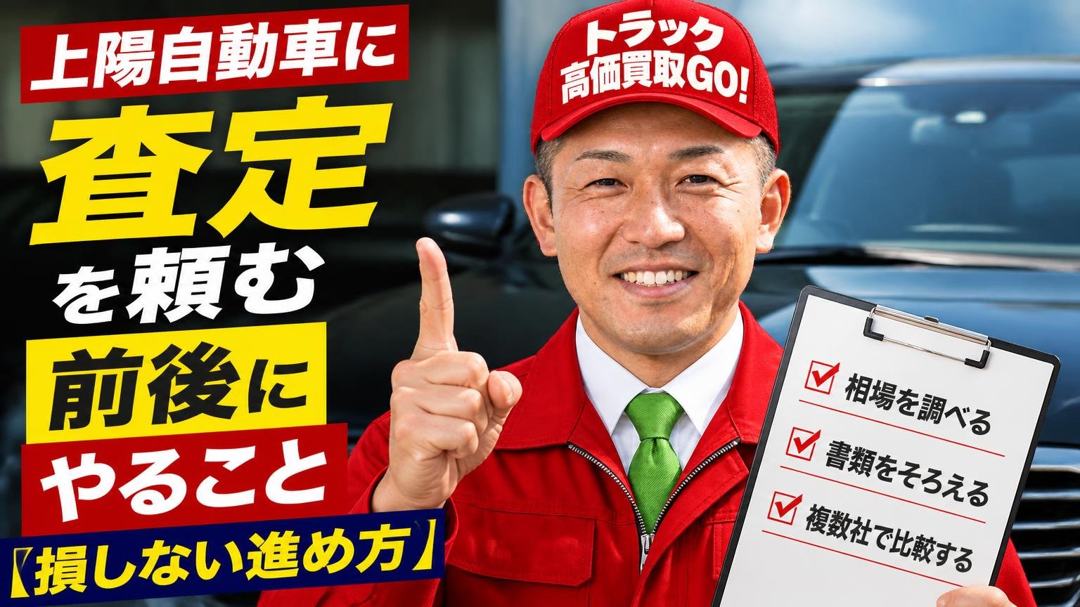 上陽自動車に査定を頼む前後にやること【損しない進め方】