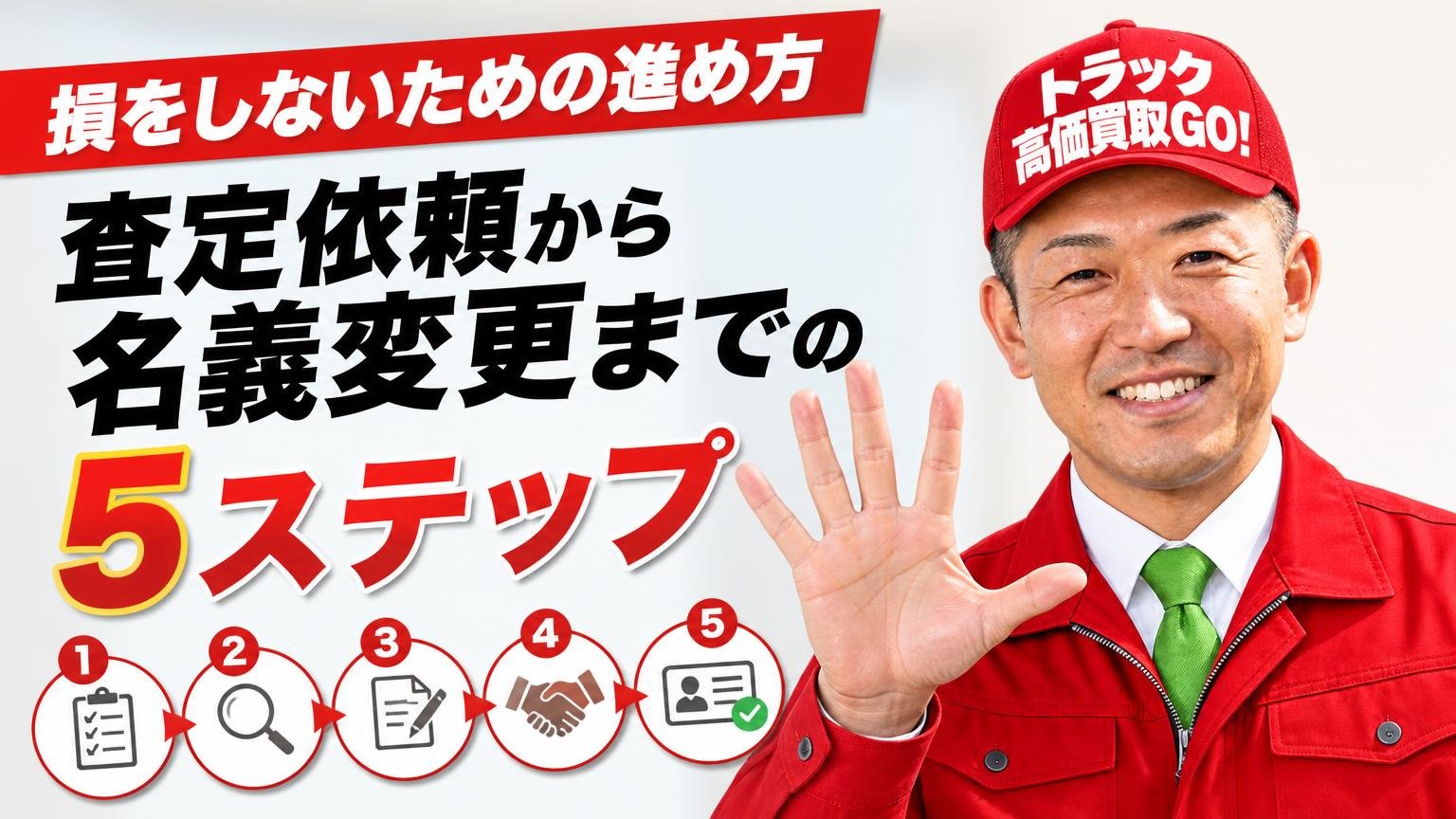 損をしないための進め方|査定依頼から名義変更までの5ステップ
