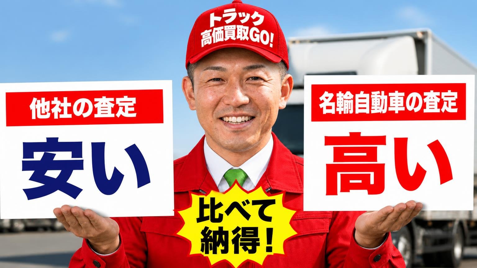 名輸自動車の査定額が高いか安いかは、横に並べる相手がいて初めて分かる