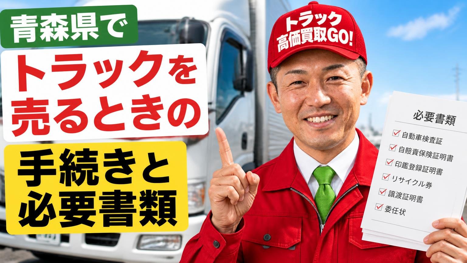 青森県でトラックを売るときの手続きと必要書類
