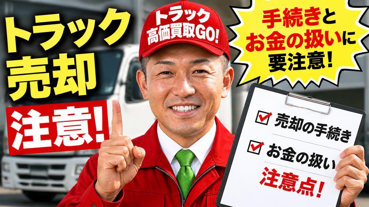 トラック売却の手続きとお金の扱いで気をつけること