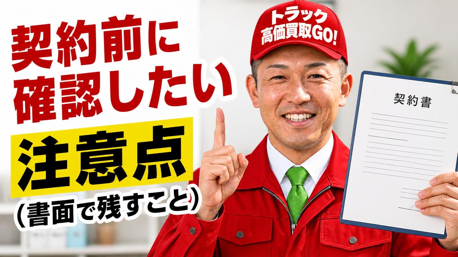 契約前に確認したい注意点(書面で残すこと)