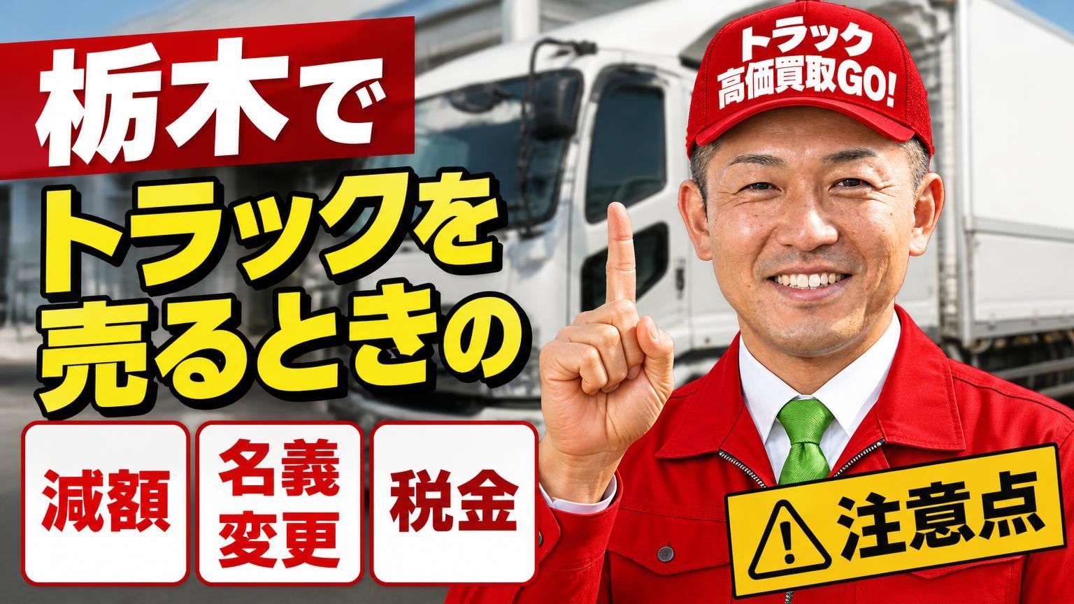 栃木でトラックを売るときの注意点【減額・名義変更・税金】
