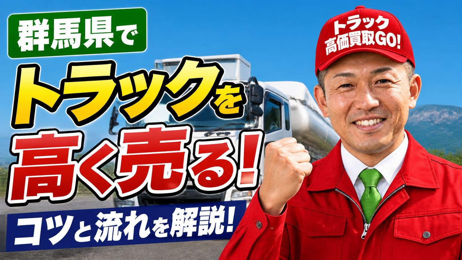 群馬県でトラックを高く売るためのコツと流れ