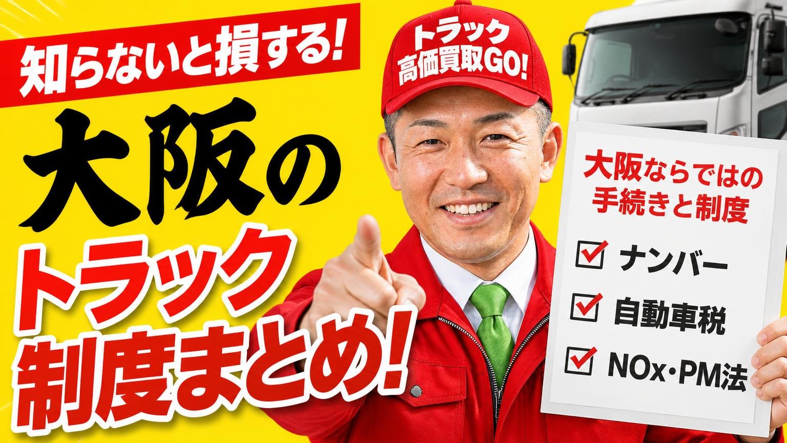 大阪ならではの手続きと制度|ナンバー・自動車税・NOx・PM法