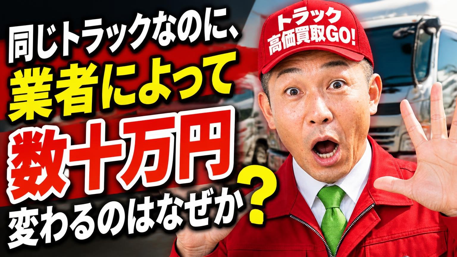 同じトラックなのに、業者によって数十万円変わるのはなぜか