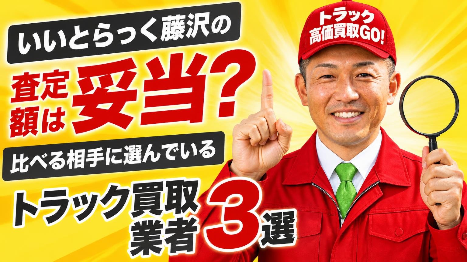 いいとらっく藤沢の査定額が妥当か確かめたい人が、比べる相手に選んでいるトラック買取業者3選