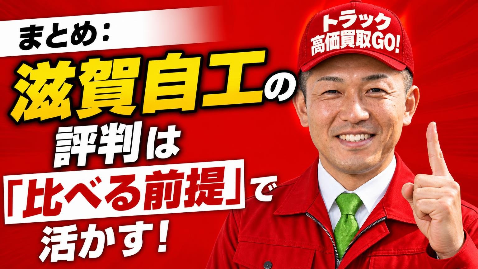 まとめ:滋賀自工の評判は「比べる前提」で活かす