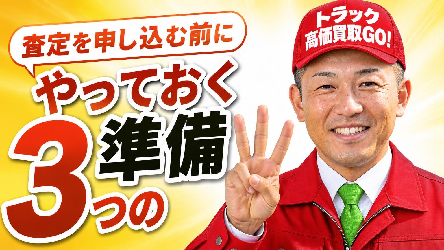 査定を申し込む前にやっておく3つの準備