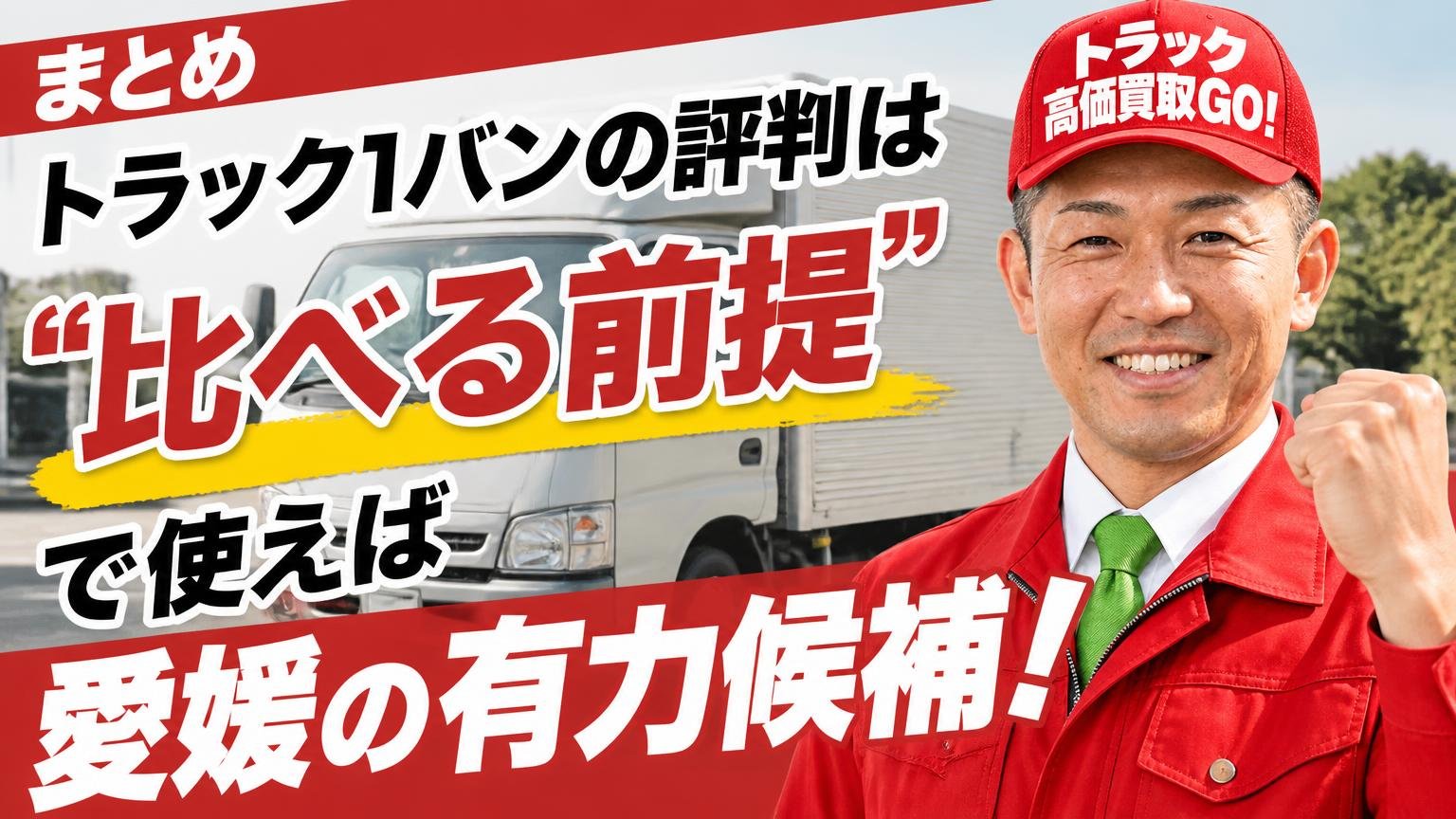 まとめ|トラック1バンの評判は「比べる前提」で使えば愛媛の有力候補