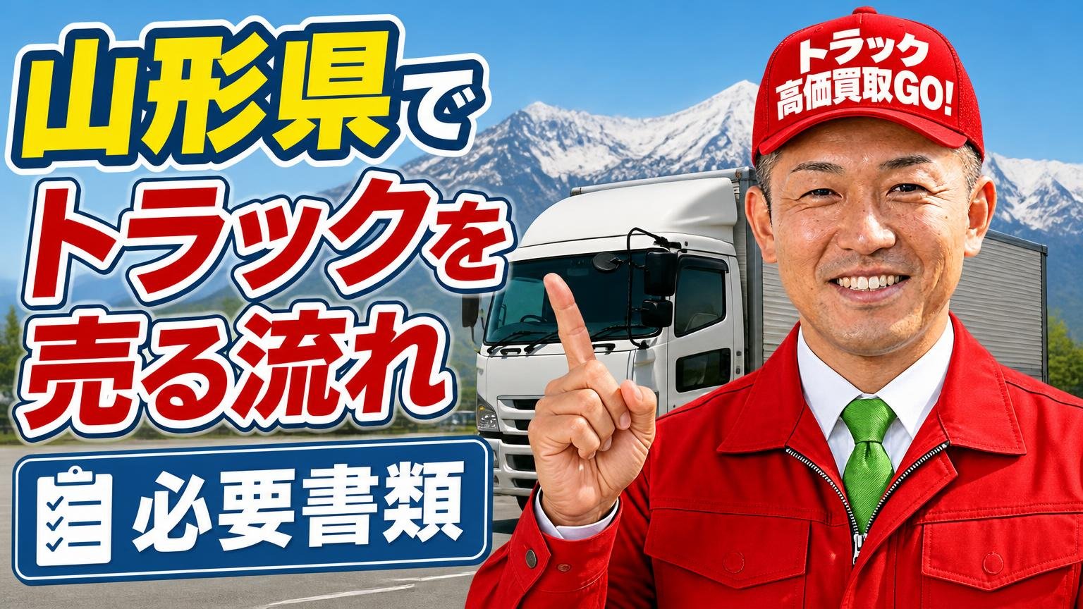 山形県でトラックを売る流れと必要書類