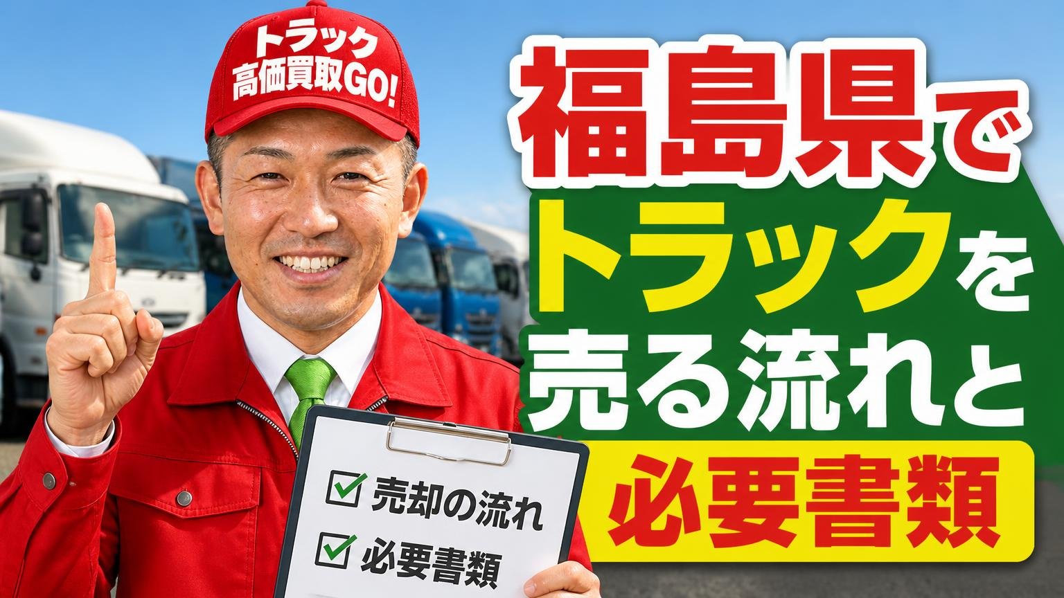 福島県でトラックを売る流れと必要書類