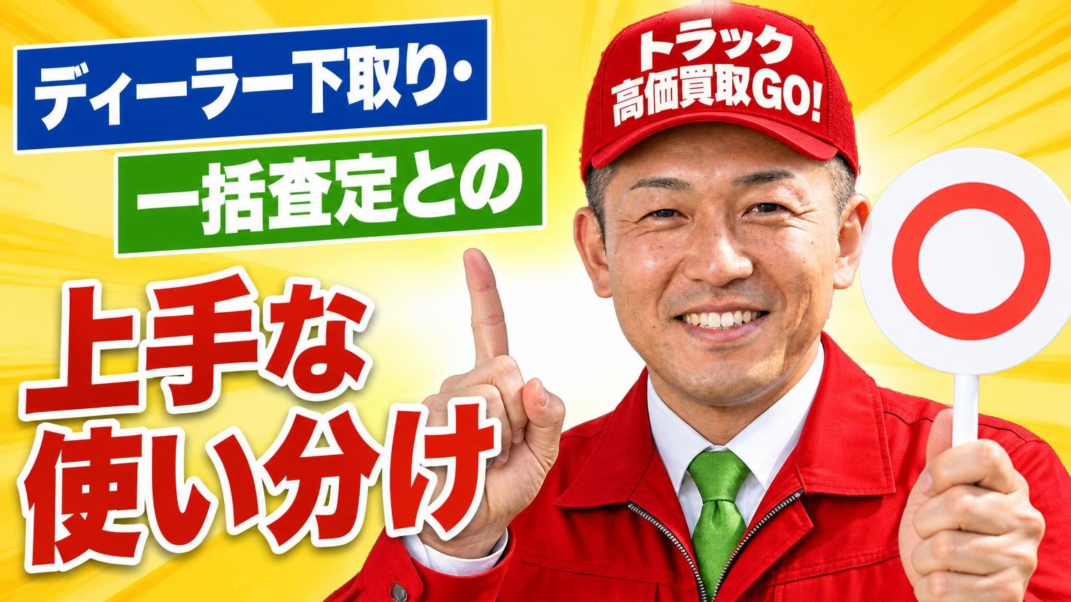 ディーラー下取り・一括査定との上手な使い分け