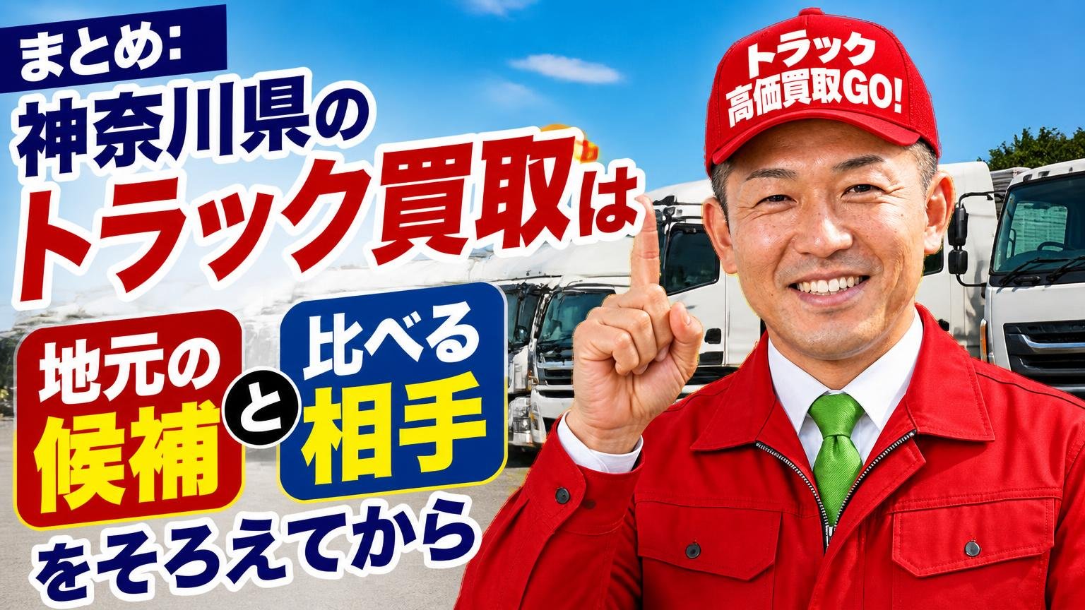 まとめ：神奈川県のトラック買取は「地元の候補」と「比べる相手」をそろえてから
